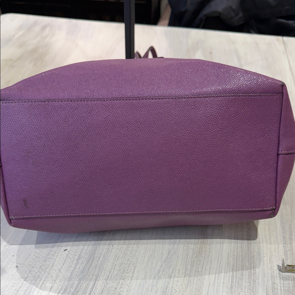Coach Violet Tote Bag with Yellow Scarf - Picture 8 of 14
